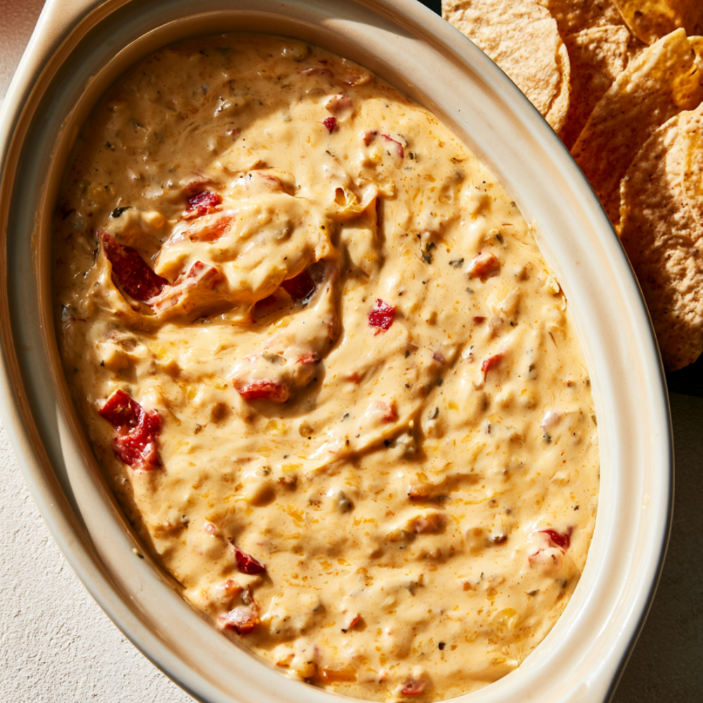 7. Crockpot Queso Dip