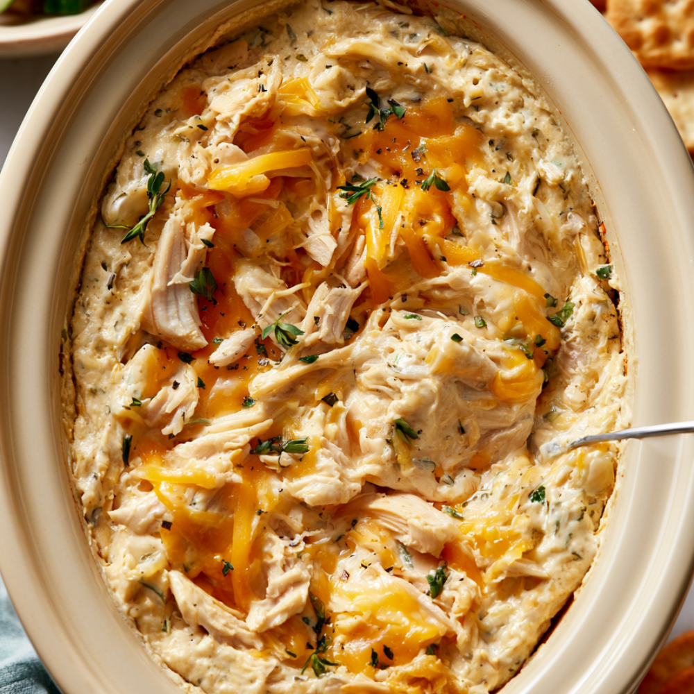 Crockpot Ranch Chicken Dip
