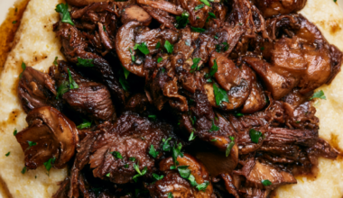 8. Crockpot Balsamic Beef and Mushrooms