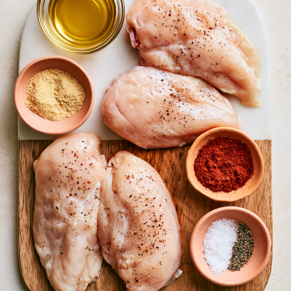 Air Fryer Chicken Breast-ingredients