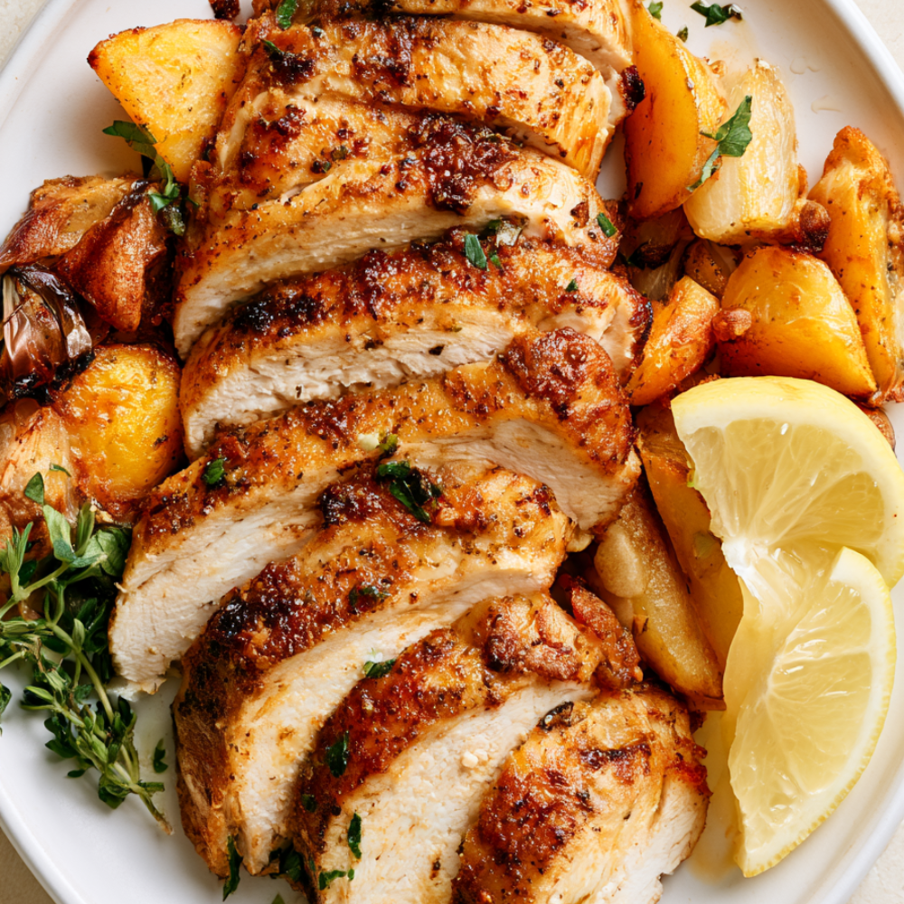 Air Fryer Chicken Breast-plated