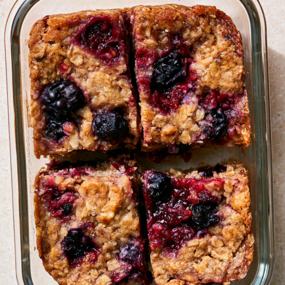 Berry Breakfast Oat Bars