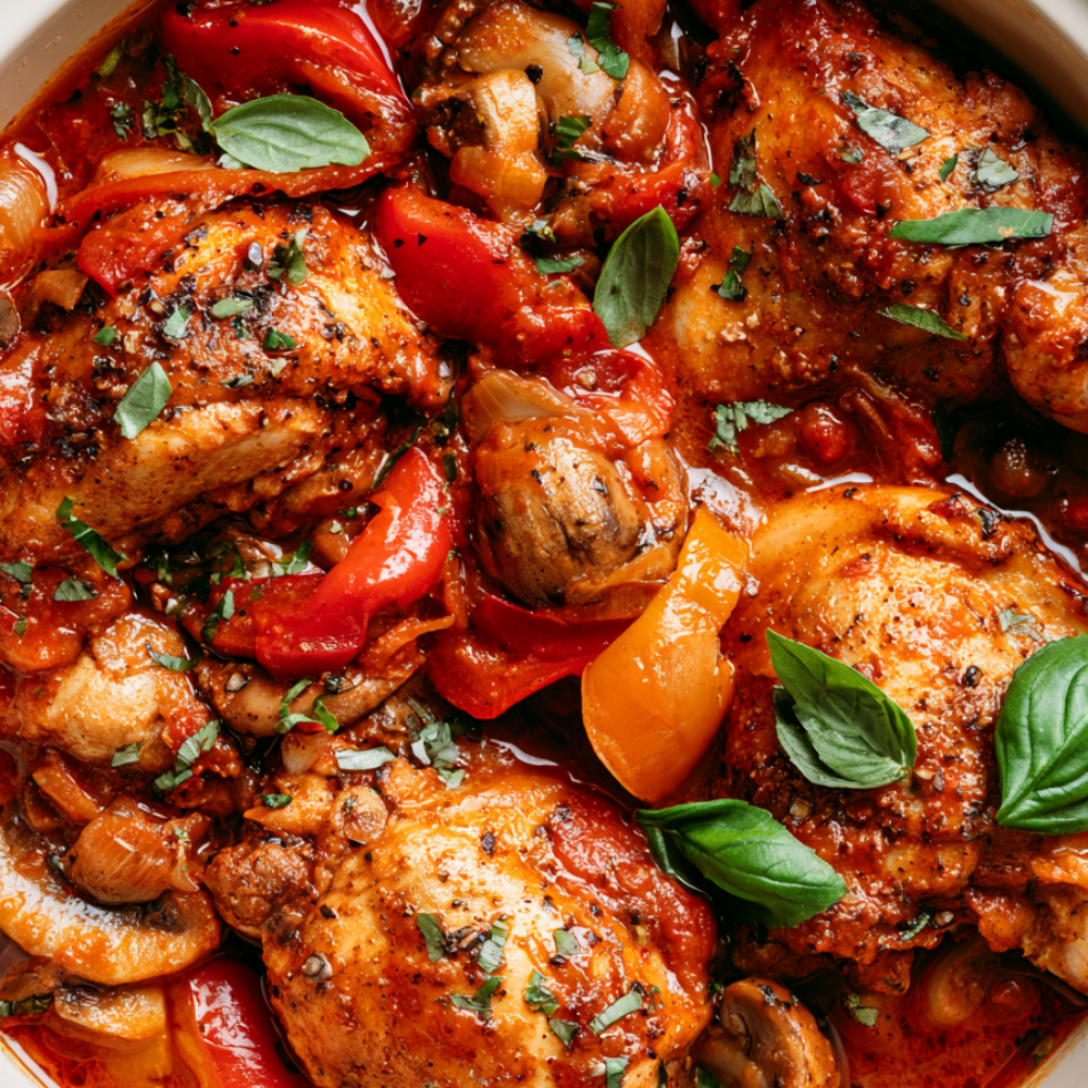 Crockpot Chicken Cacciatore