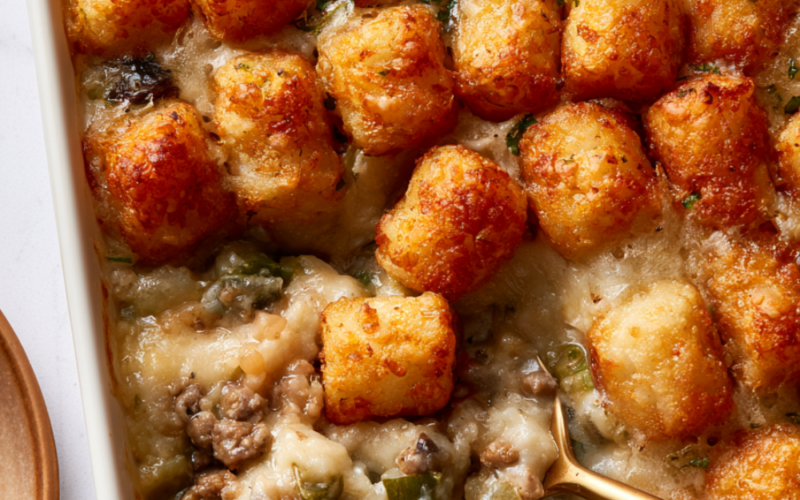 tater tot casserole with ground beef