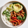 crockpot chicken fajita bowls