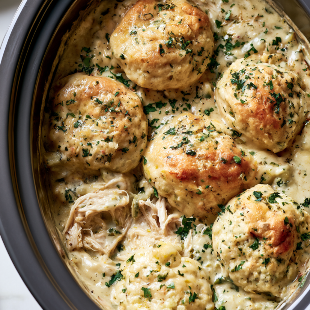 Creamy Crockpot Chicken Pot Pie