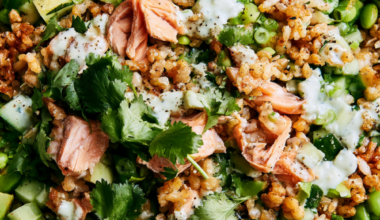 Crispy Rice Salad with Salmon