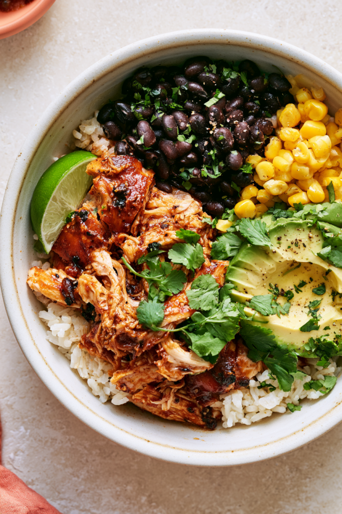 Crockpot BBQ Chicken-bowl