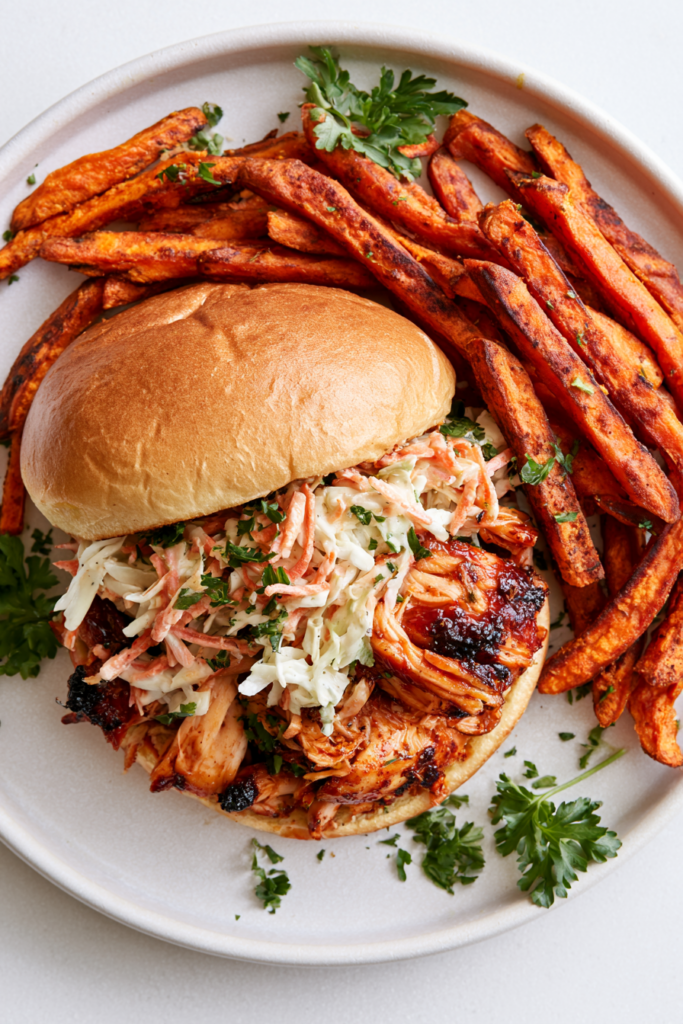 Crockpot BBQ Chicken - sandwich