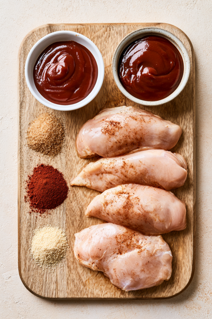 Crockpot BBQ Chicken - ingredients
