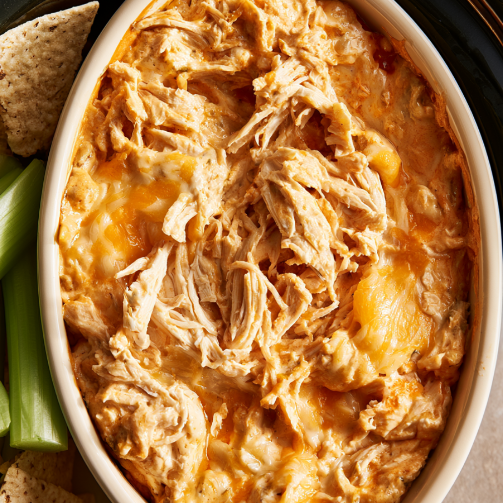 Crockpot Buffalo Chicken Dip 