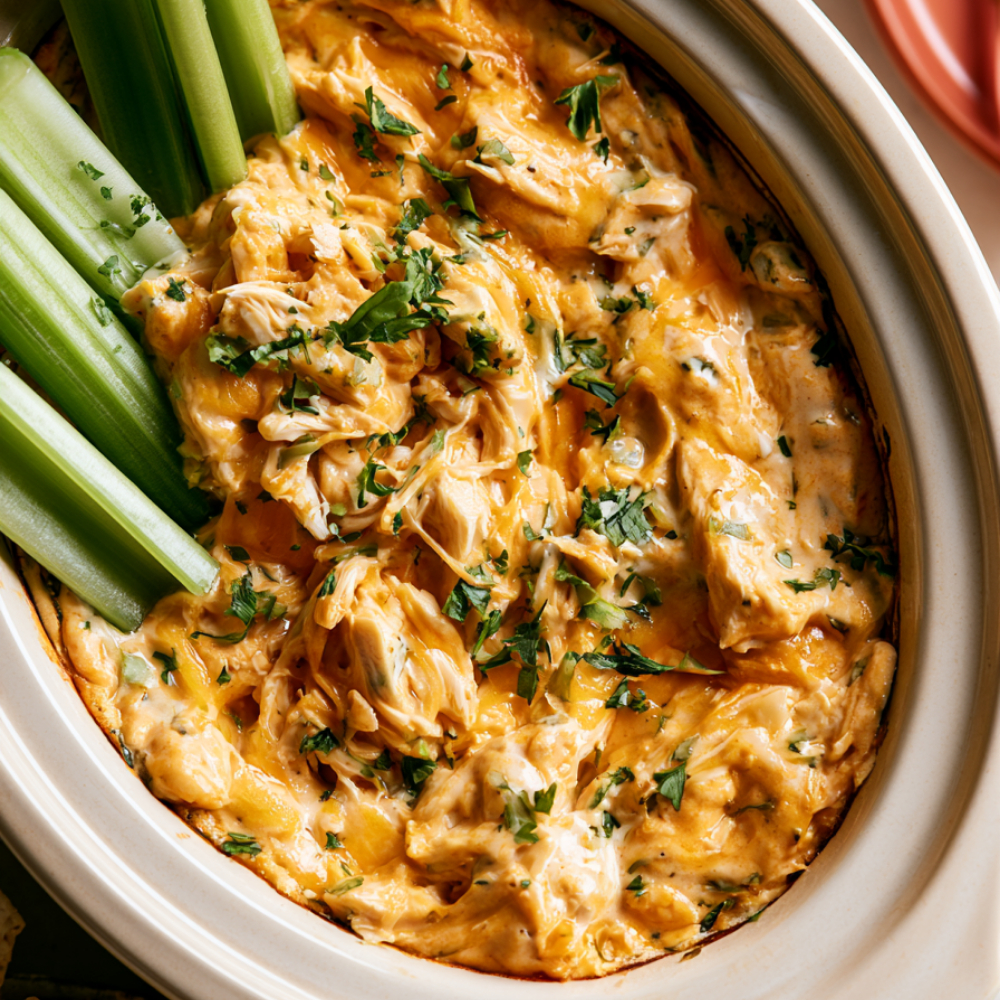 Crockpot Buffalo Chicken Dip