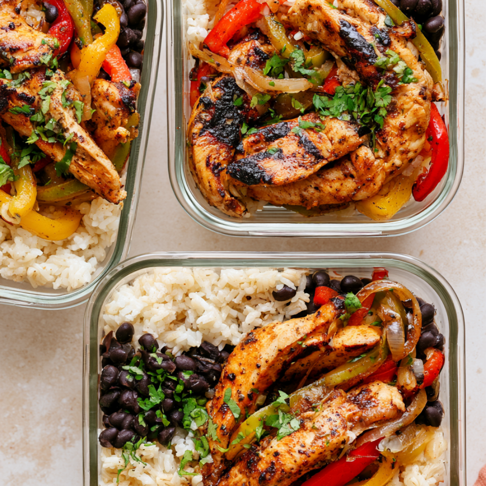 Crockpot Chicken Fajitas-meal prep