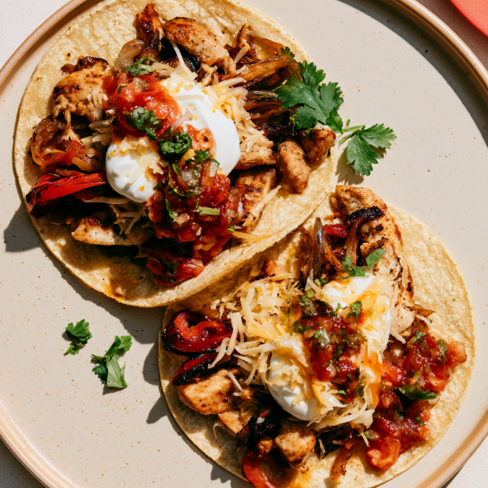 Crockpot Chicken Fajitas-tacos