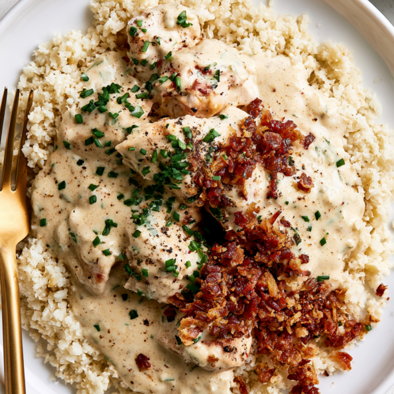 Crockpot Cracked Chicken Works