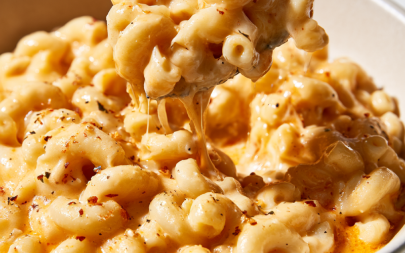 Crockpot Mac and Cheese with Chickpea Pasta