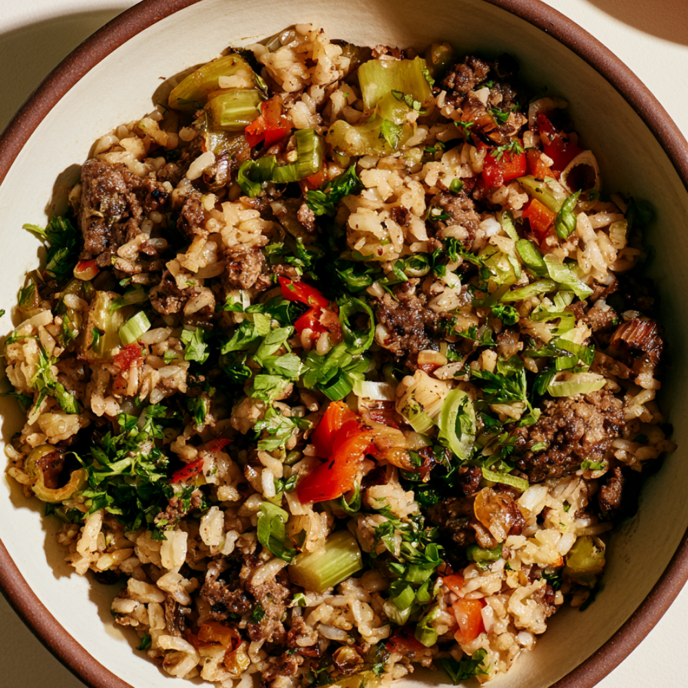 Dirty Rice with Ground Beef