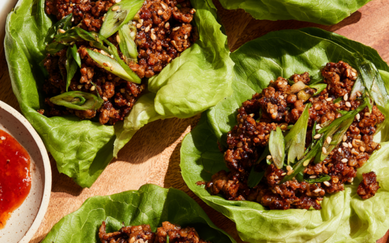 Ground Beef Lettuce Wraps