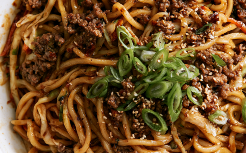 High-Protein Ground Beef Chow Mein