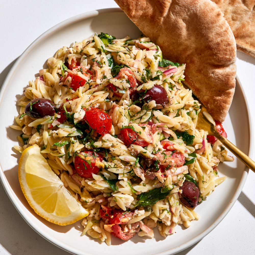 Orzo Salad with Chicken and Feta