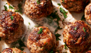 Oven Baked Ground Beef Meatballs