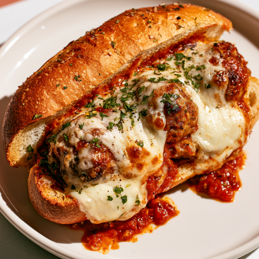 Oven Baked Ground Beef Meatballs-sub