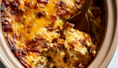 Overnight Crockpot Breakfast Casserole