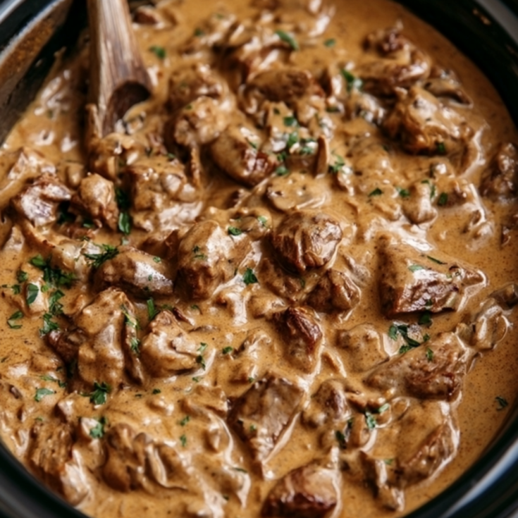 Crockpot Beef Stroganoff Recipe (High-Protein, Easy Dinner)