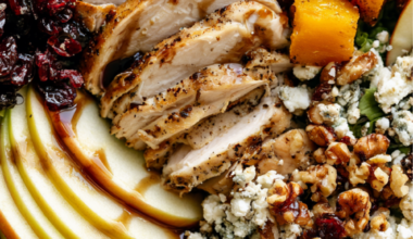 Warm Fall Harvest Chicken Salad