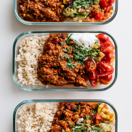 High-Protein Chili Meal Prep Bowls Recipe
