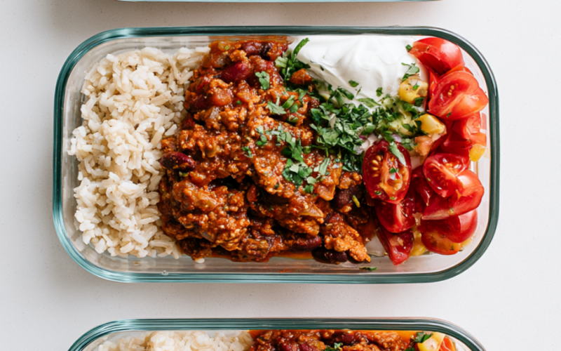 High-Protein Chili Meal Prep Bowls Recipe