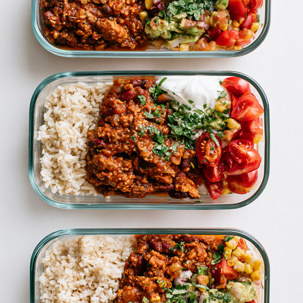 High-Protein Chili Meal Prep Bowls Recipe