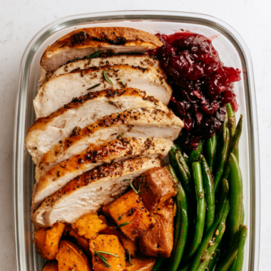 Thanksgiving leftovers meal prep