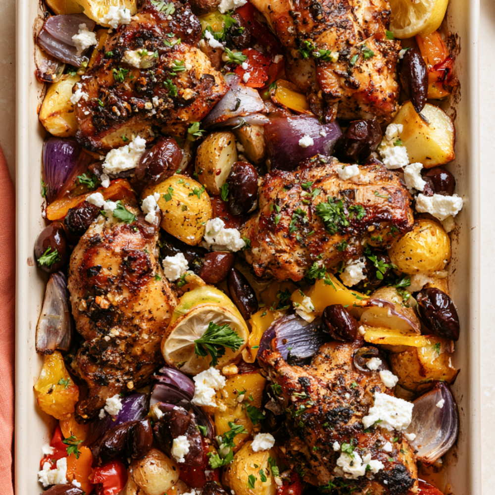 Sheet Pan Greek Chicken Meal Prep