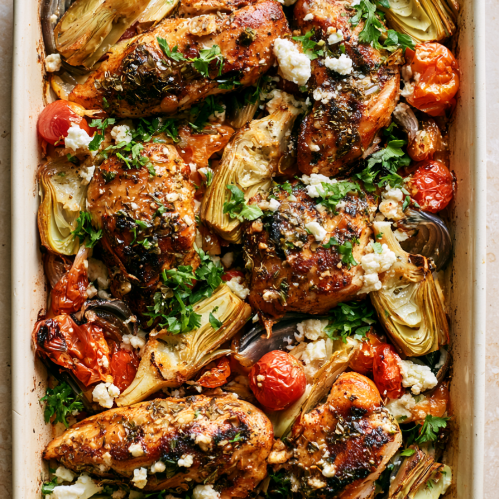 Sheet Pan Mediterranean Chicken Meal Prep