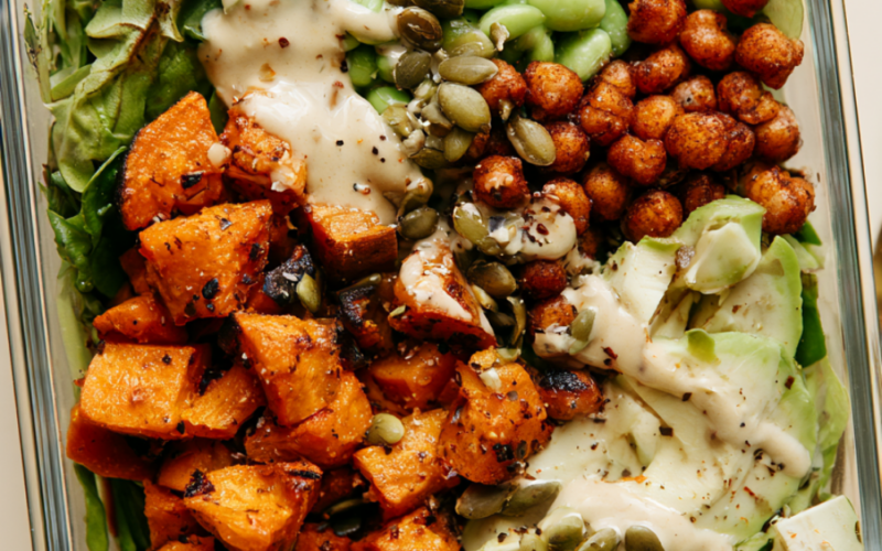 Sweet Potato and Chickpea Buddha Bowls
