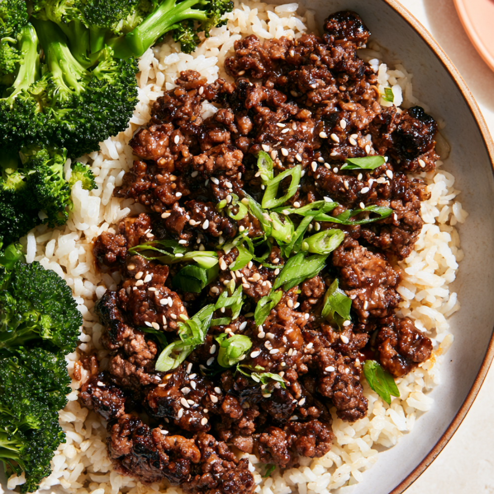 Teriyaki Ground Beef Rice Bowls