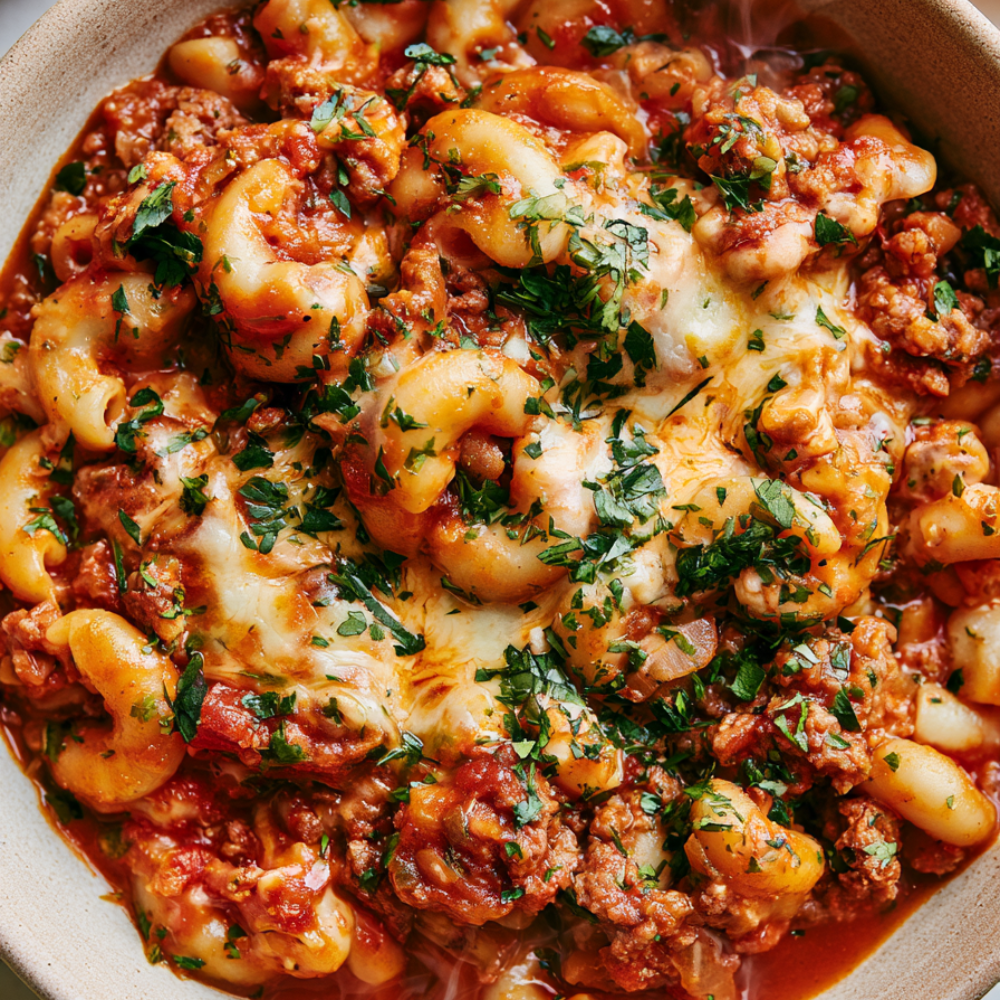 goulash recipes easy ground beef- Served