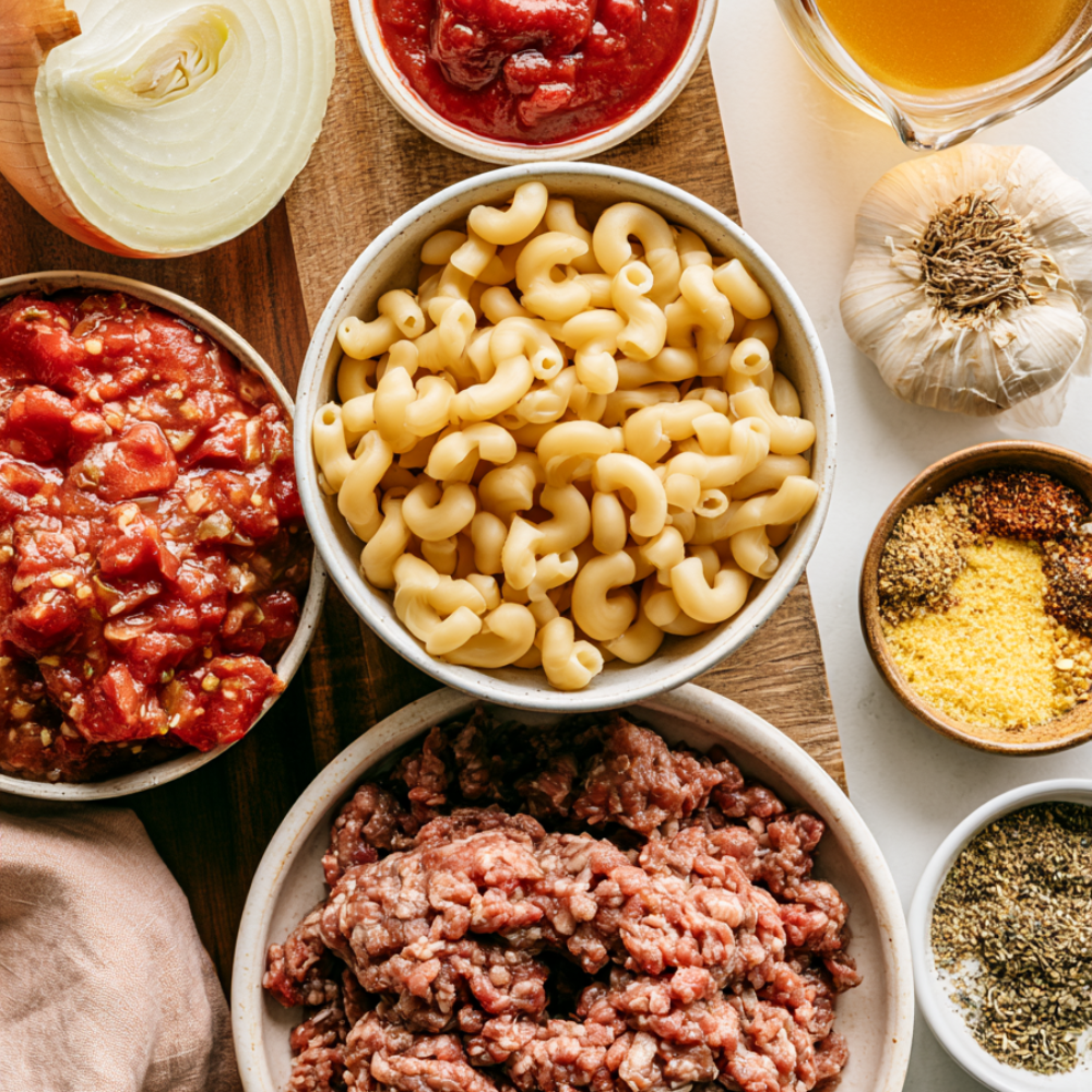 goulash recipes easy ground beef -ingredients