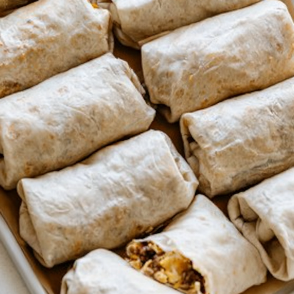 Meal Prep Breakfast Burritos with Sausage