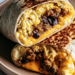 Meal Prep Breakfast Burritos with Sausage