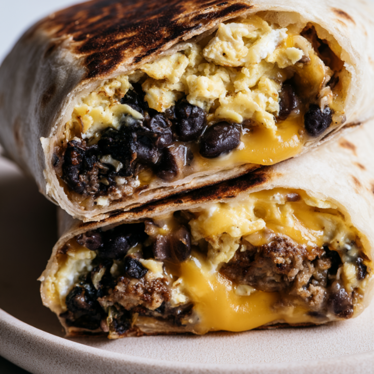 Meal Prep Breakfast Burritos with Sausage