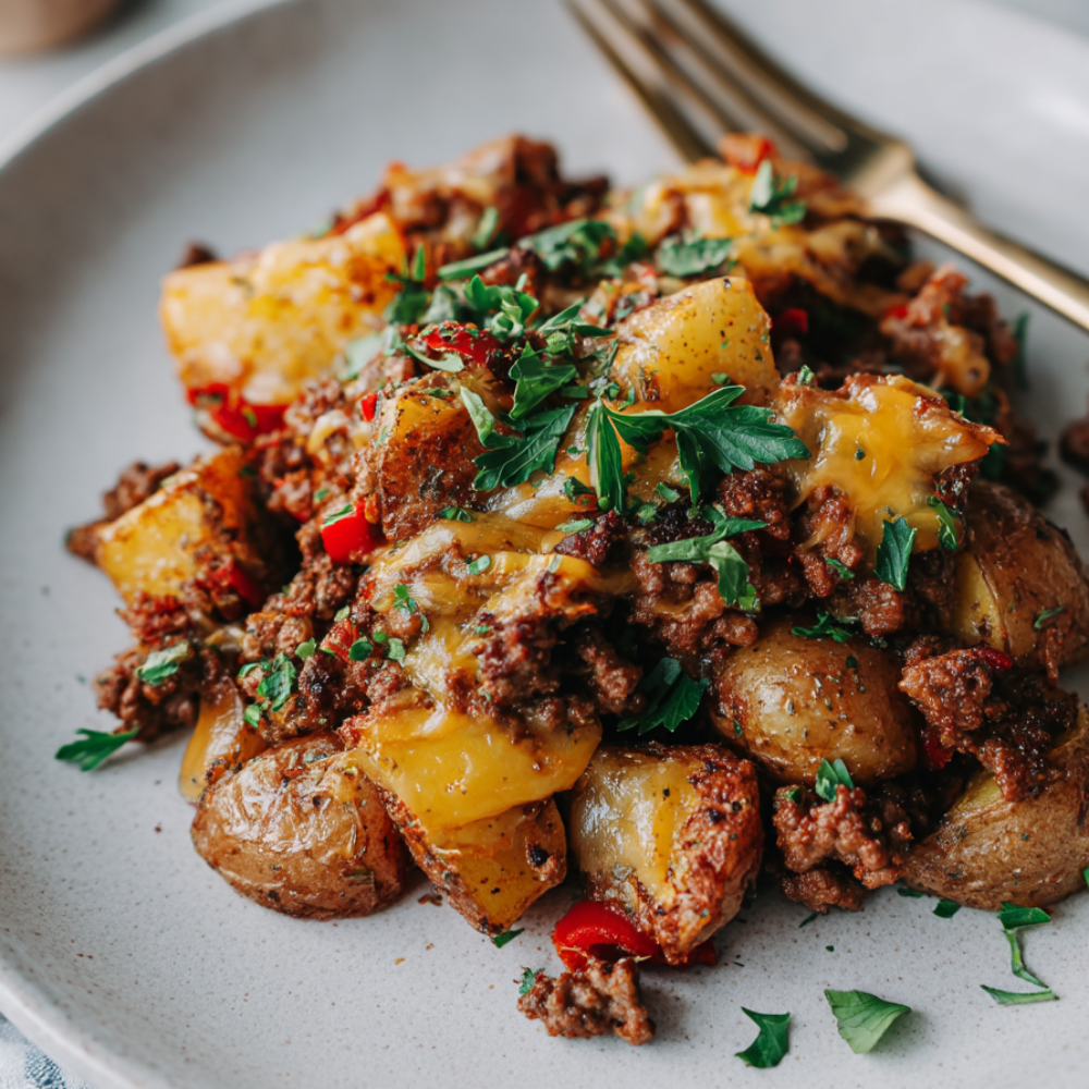 ground beef and potatoes