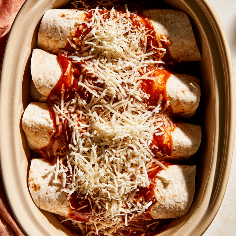 ground beef enchiladas-before baking
