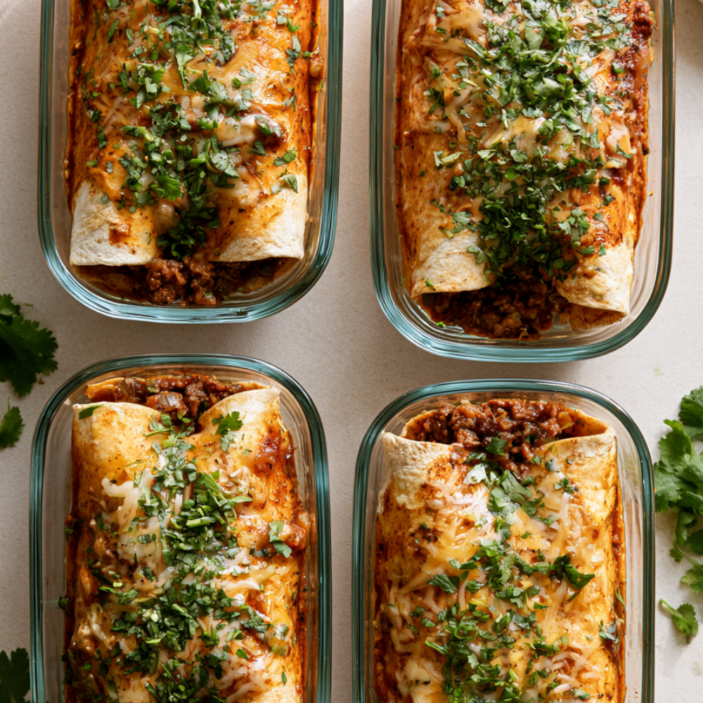 ground beef enchiladas-meal prep