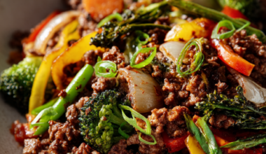 ground beef stir fry