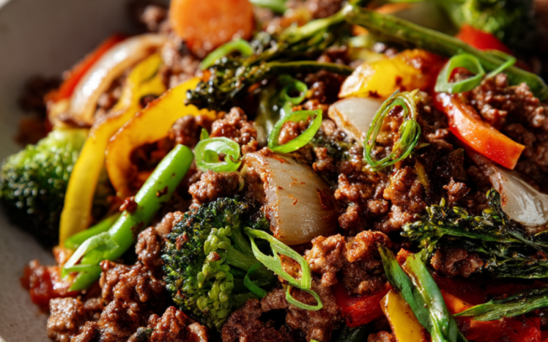 ground beef stir fry