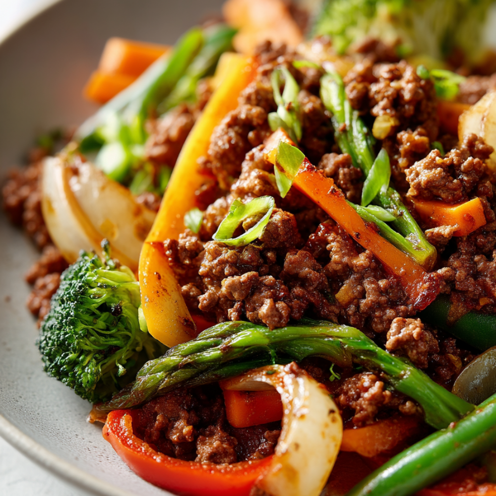 ground beef stir fry