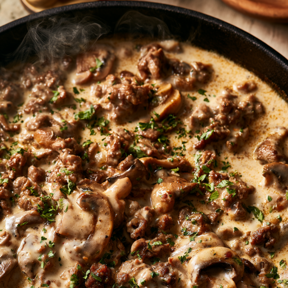 ground beef stroganoff