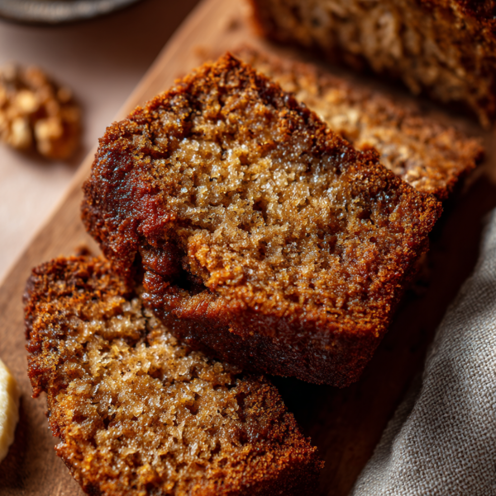 protein banana bread-slices
